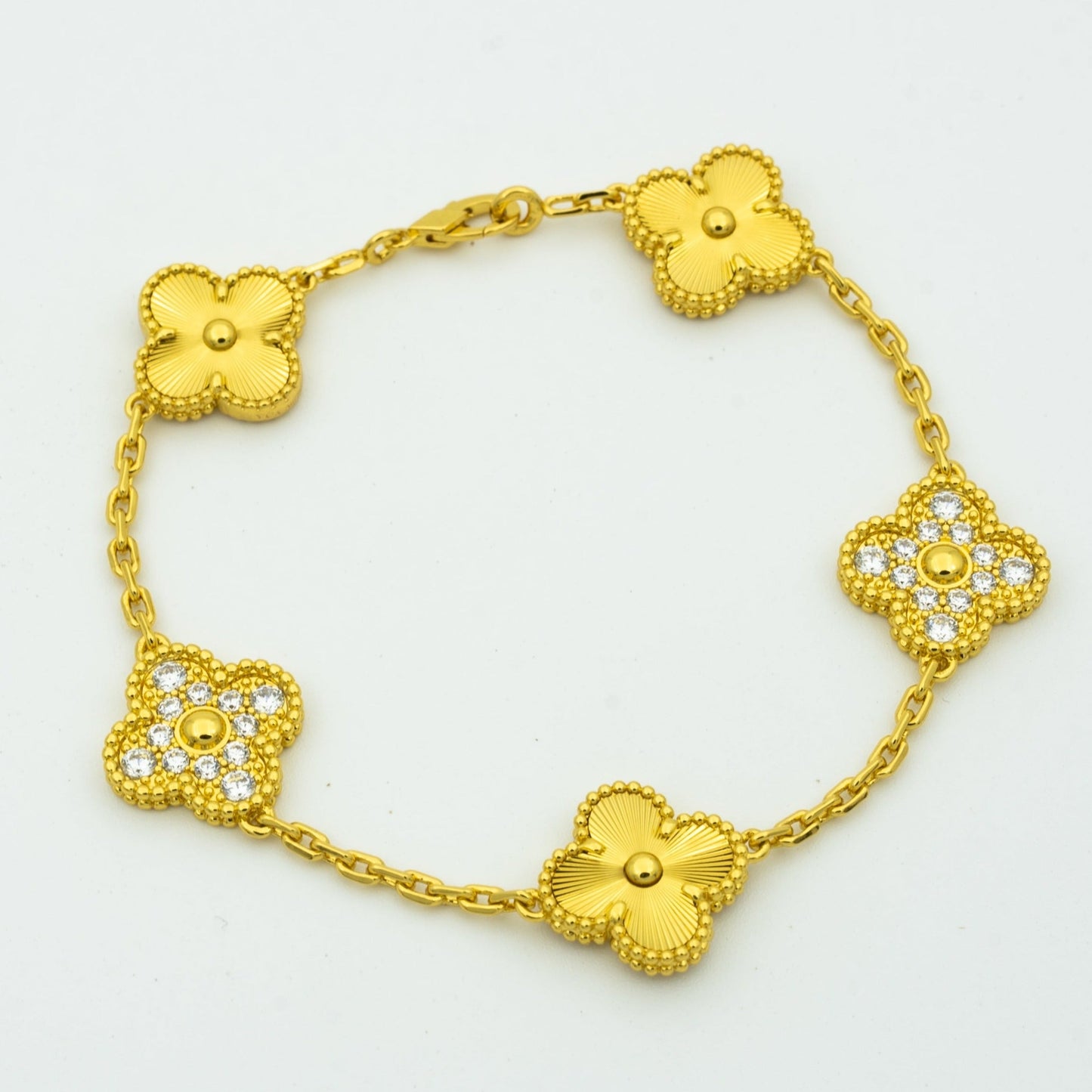 [Eternal Jewelry] CLOVER 5 MOTIF LASER BRACELET COLLECTION
