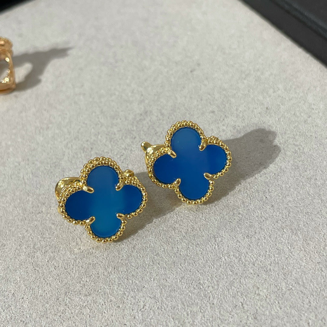 [Eternal Jewellery] Clover Medium 15mm Turquoise Earrings