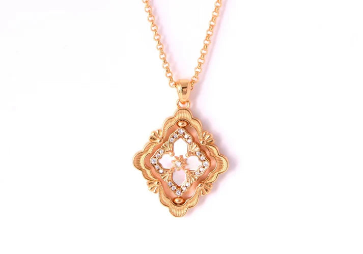 [Eternal jewelry] B.C.L ENAMEL ROTATING SINGLE-DIAMOND NECKLACE£¨Various colors£©