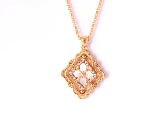 [Eternal jewelry] B.C.L ENAMEL ROTATING SINGLE-DIAMOND NECKLACE£¨Various colors£©