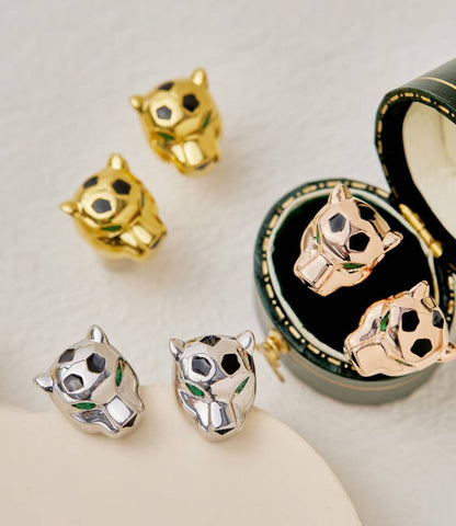 [Eternal jewelry]CHRRTAH-PRINT STUD EARRINGS, THREE COLORS