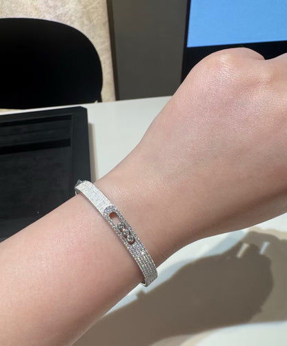 [Eternal jewelry]2026 BRAND-NEW FROSTED BRACELET WITH DIAMONDS THREE COLORS
