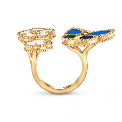 [Eternal jewelry]2026 NEW MODEL SPRING LUCKY 3 MOTIF GOLD RING