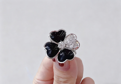 [Eternal Jewellery] Heart-Shaped Four-Leaf Clover Ring