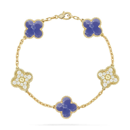[Eternal Jewelry]CLOVER 5 MOTIF BLUE VEINS BRACELET COLLECTION