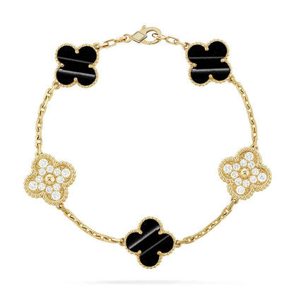 [Eternal Jewelry] CLOVER 5 MOTIF PULSAR STONE BRACELET COLLECTION