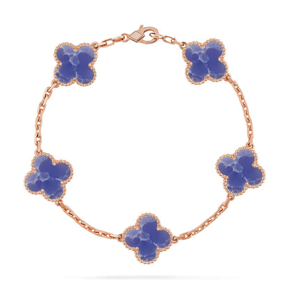 [Eternal Jewelry]CLOVER 5 MOTIF BLUE VEINS BRACELET COLLECTION