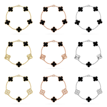 [Eternal Jewelry] CLOVER 5 MOTIF PULSAR STONE BRACELET COLLECTION