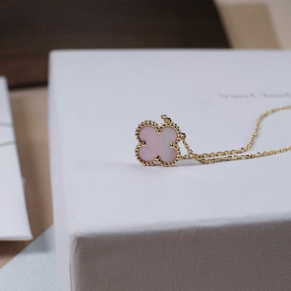 [Eternal Jewelry]CLOVER MINI 9.5mm Pink Necklace