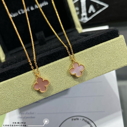 [Eternal Jewelry]CLOVER MINI 9.5mm Pink Necklace