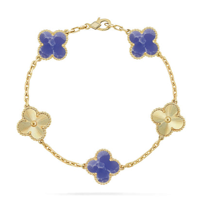 [Eternal Jewelry]CLOVER 5 MOTIF BLUE VEINS BRACELET COLLECTION