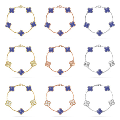 [Eternal Jewelry]CLOVER 5 MOTIF BLUE VEINS BRACELET COLLECTION