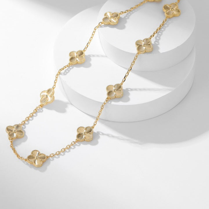 [Eternal Jewelry]CLOVER 10 MOTIFS LASER NECKLACE