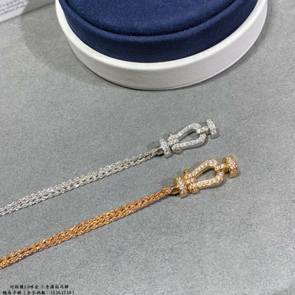 [Eternal Jewelry]FORCE SMALL HORSESHOE  DIAMOND CHAIN ROPE BRACELET