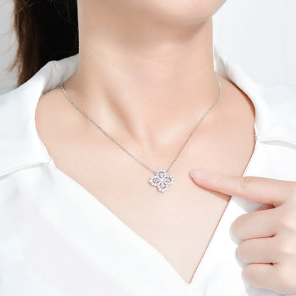 [Eternal Jewelry]LOOP NECKLACE FULL MOTIF DIAMOND 16MM MULTIPLE COLORS