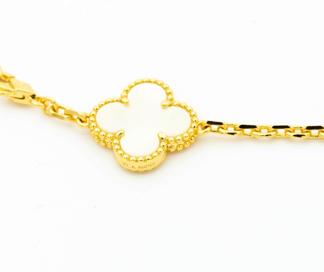 [Eternal Jewelry]CLOVER BRACELET 5 MOTIFS ONYX MOP