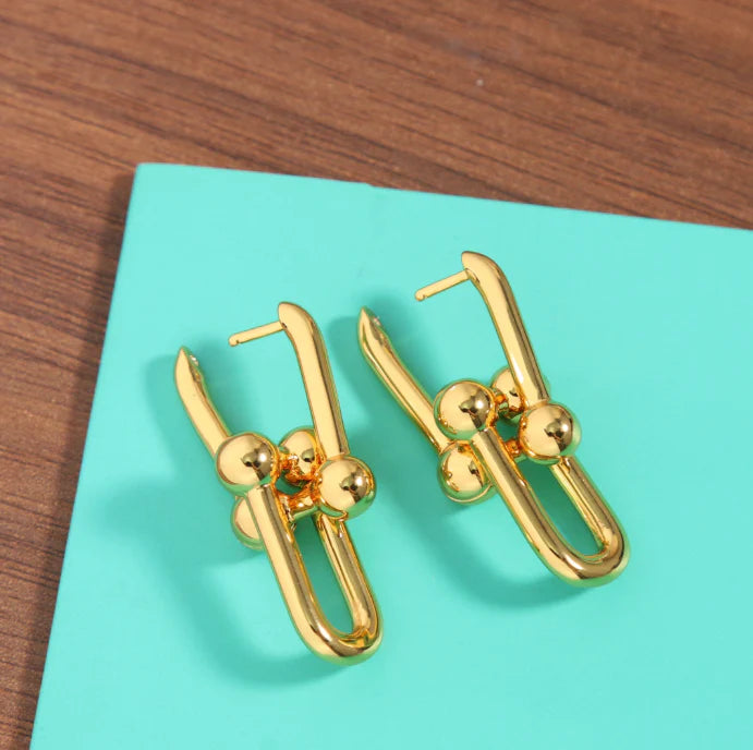[Eternal Jewelry]TF HORSESHOE BUCKLE EARRINGS