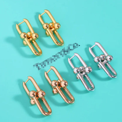 [Eternal Jewelry]TF HORSESHOE BUCKLE EARRINGS