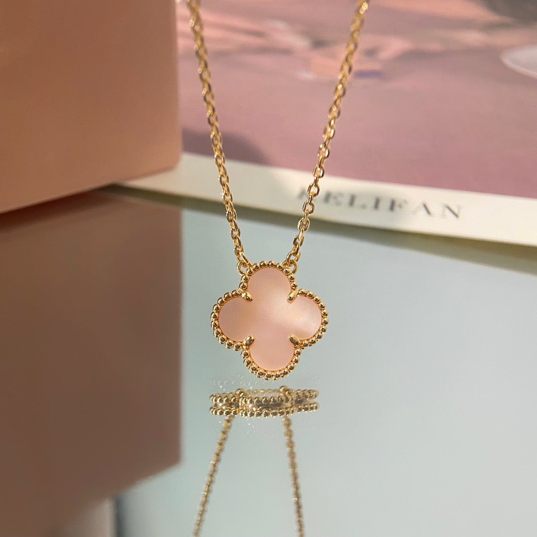 [Eternal Jewelry]CLOVER MINI 9.5mm Pink Necklace
