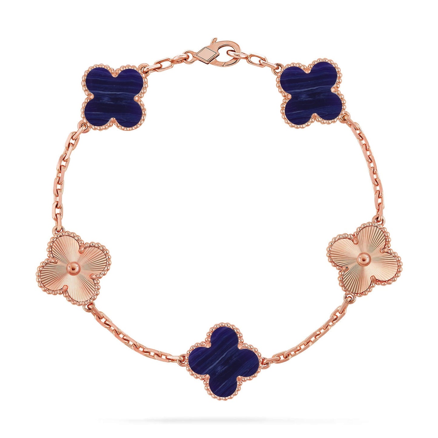 [Eternal Jewelry]CLOVER 5 MOTIF PURPLE STRIPES BRACELET COLLECTION
