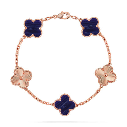 [Eternal Jewelry]CLOVER 5 MOTIF PURPLE STRIPES BRACELET COLLECTION