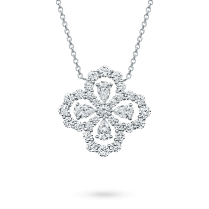 [Eternal Jewelry]LOOP NECKLACE FULL MOTIF DIAMOND 16MM MULTIPLE COLORS